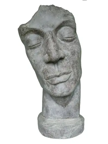 Product image of the product “Mask Human 02 (inclined to the left) original by the artist - 150m height, colored & handmade ”